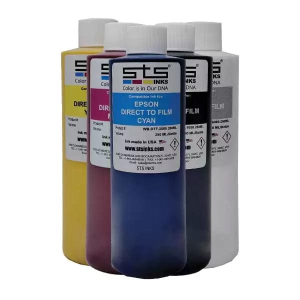 Direct to Transfer Film Ink for Epson printheads. Bottle of 500ml - www.allprintheads.com
