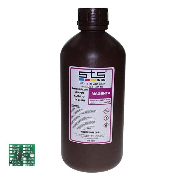 Compatible Ink for Mimaki LUS-170 UV Curable 1 Liter - www.allprintheads.com