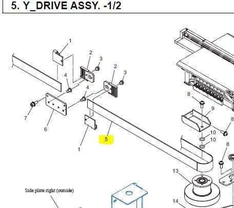 JFX200-2513 Y-Drive Belt - M801920 - www.allprintheads.com