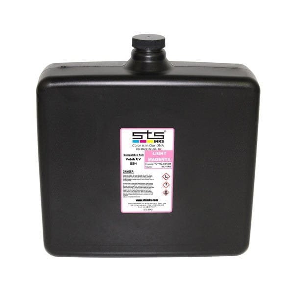 Compatible Inks for Vutek UV (GS-VR) Cure 5 Liter made by STS Inks - www.allprintheads.com