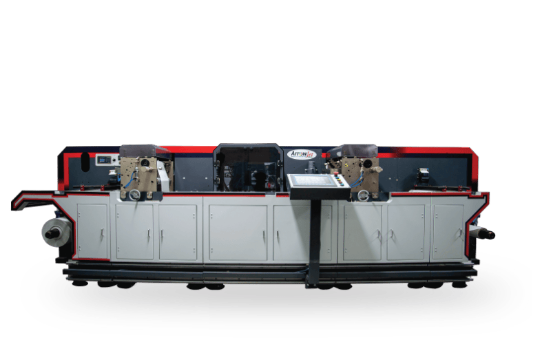 ArrowJet Aqua 330R Hybrid Pro all in one priming and varnish digital label press