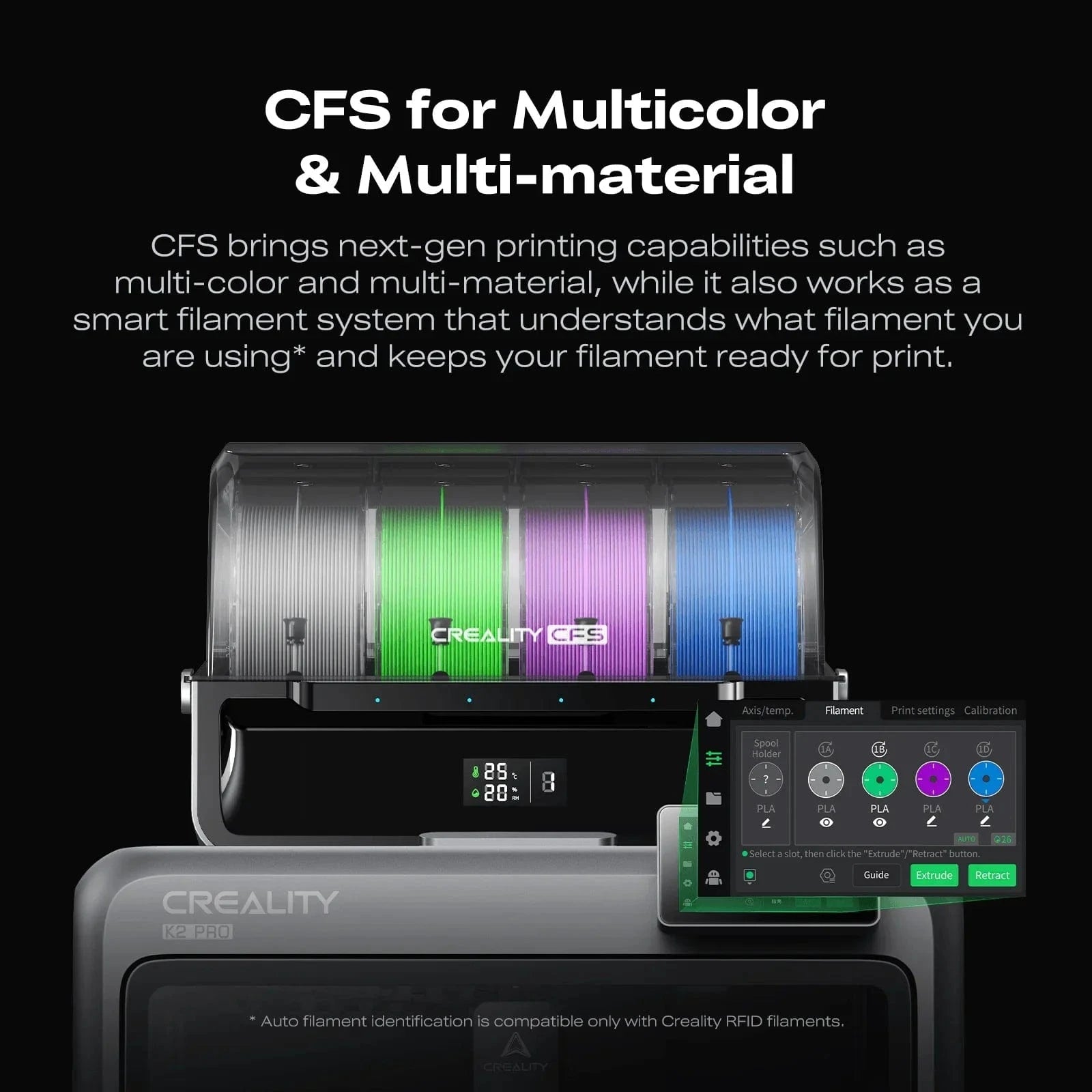 Creality K2 Plus 3D Printer with CFS*4 High-End Combo