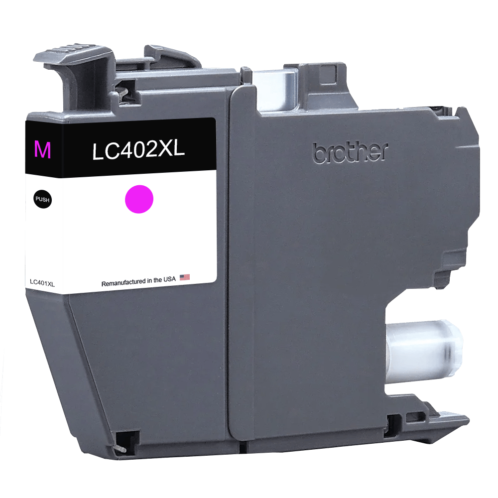 U.S. Remanufactured for Brother LC402XLM High Yield Magenta Ink Cartridge - Allprintheads