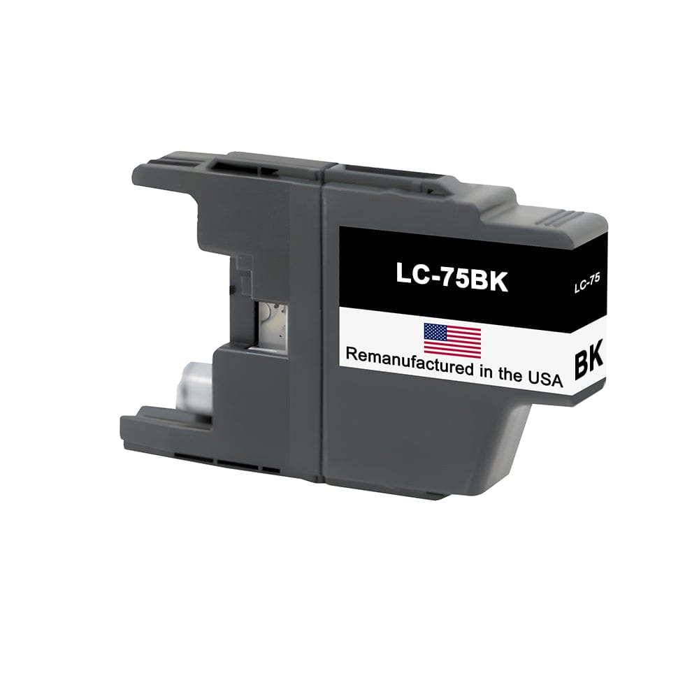 U.S. Remanufactured for Brother LC75 Black Ink Cartridge - Allprintheads