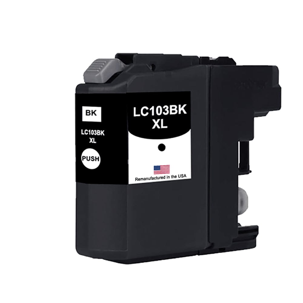 U.S. Remanufactured for Brother LC103XLBK High Yield Black Ink Cartridge - Allprintheads