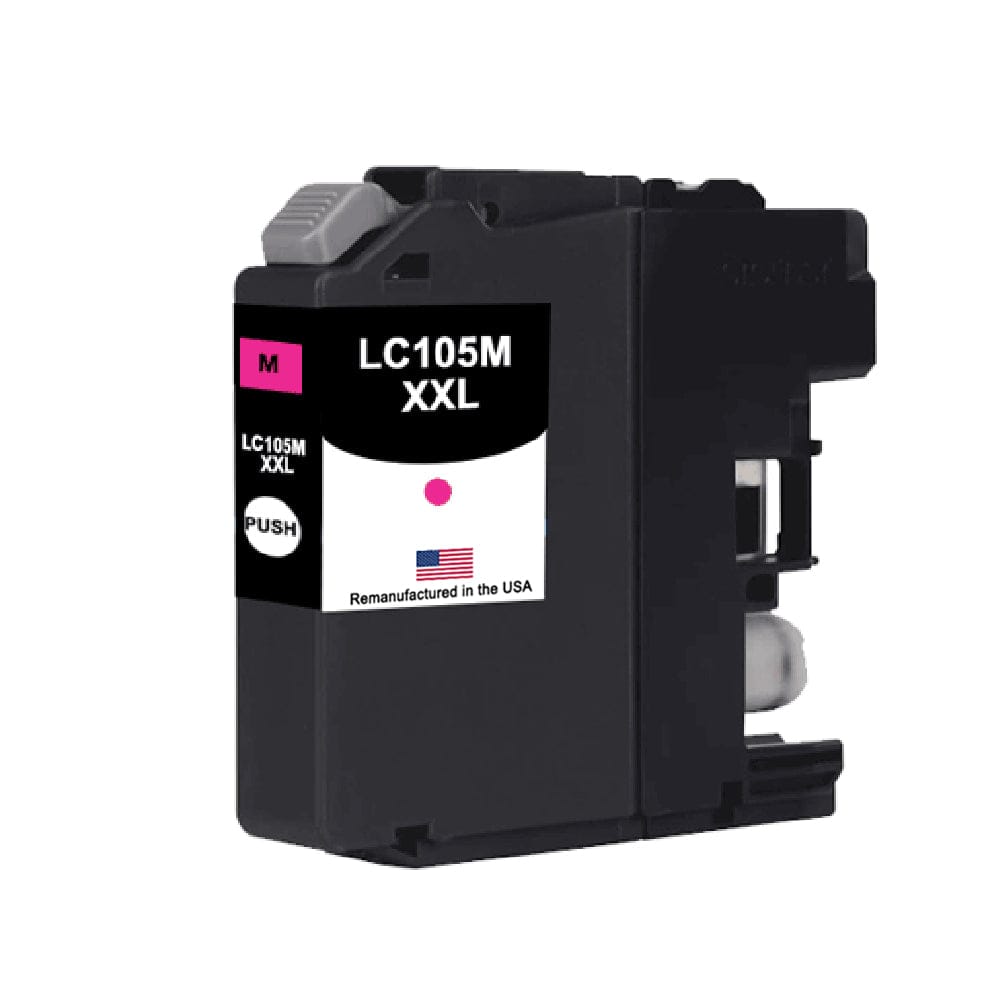 U.S. Remanufactured for Brother LC105XXLM Super High Yield Magenta Ink Cartridge - Allprintheads