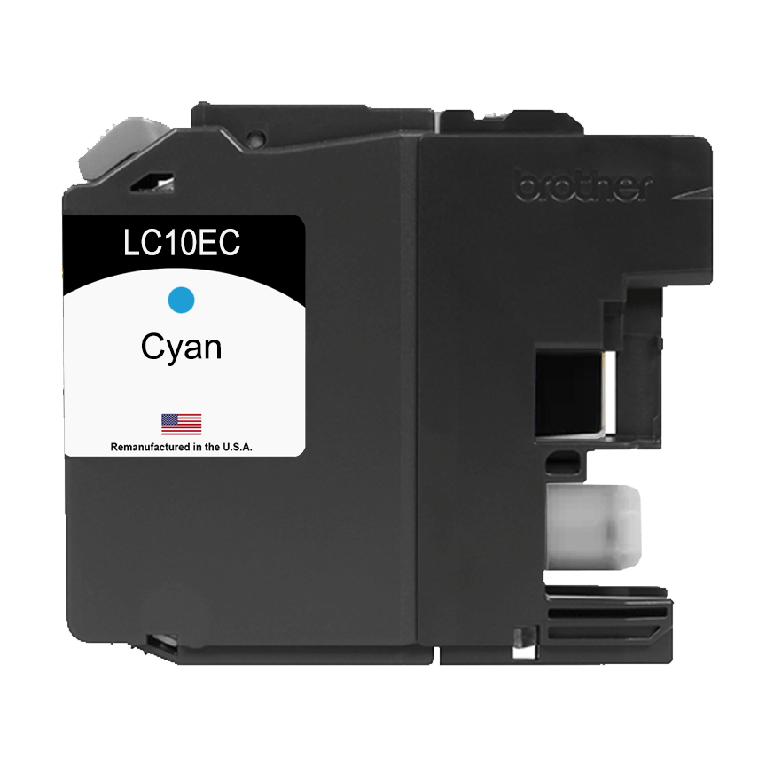 U.S. Remanufactured for Brother LC10EC Cyan Ink Cartridge - Allprintheads