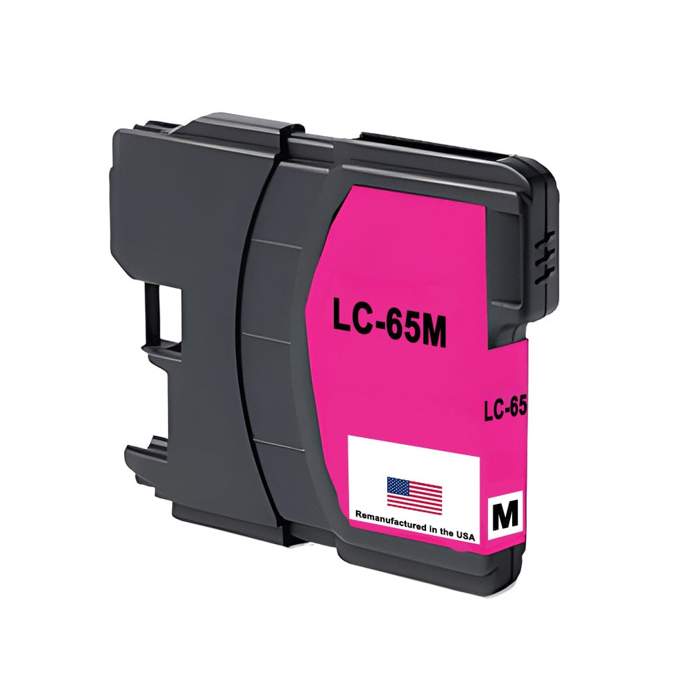 U.S. Remanufactured for Brother LC65 Magenta Ink Cartridges - Allprintheads