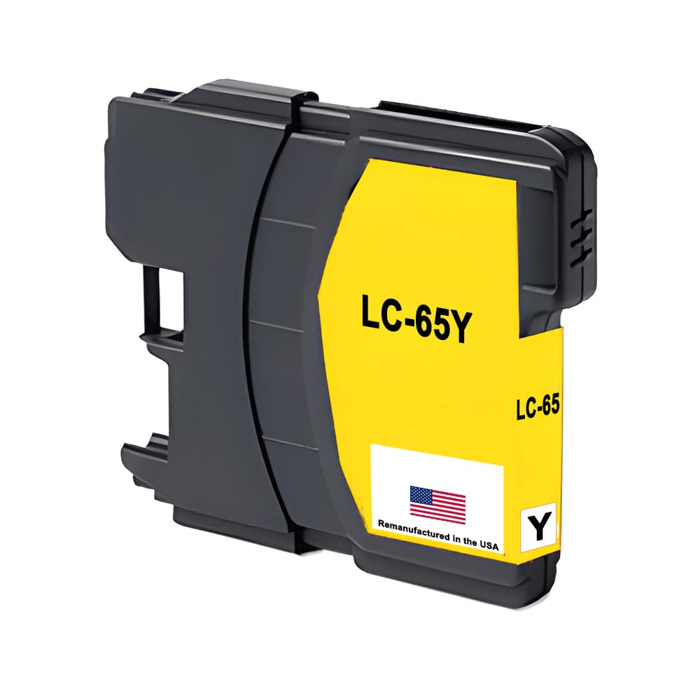 U.S. Remanufactured for Brother LC65 Yellow Ink Cartridges - Allprintheads