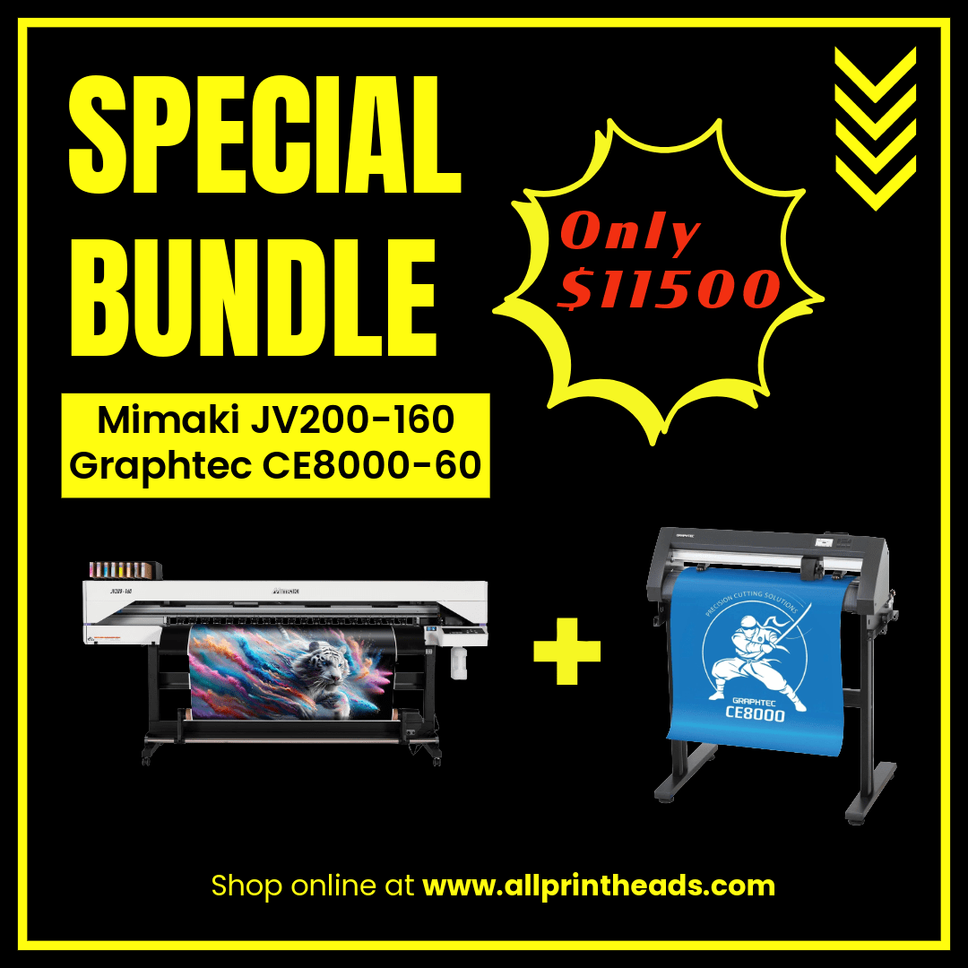 Mimaki JV200 Series + Graphtec CE8000-60 Bundle