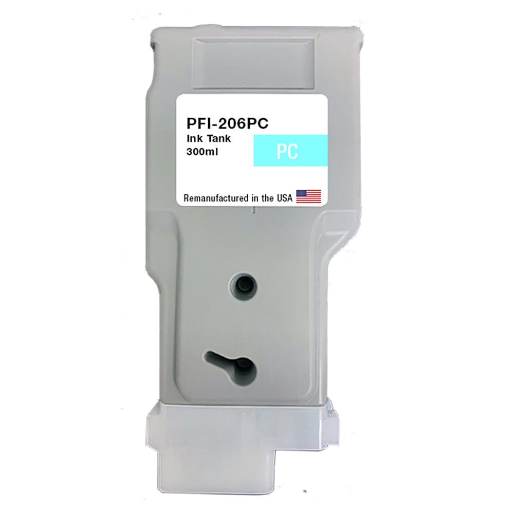 U.S. Remanufactured for Canon PFI-206PC 300ml Photo Cyan Ink Cartridge - Allprintheads
