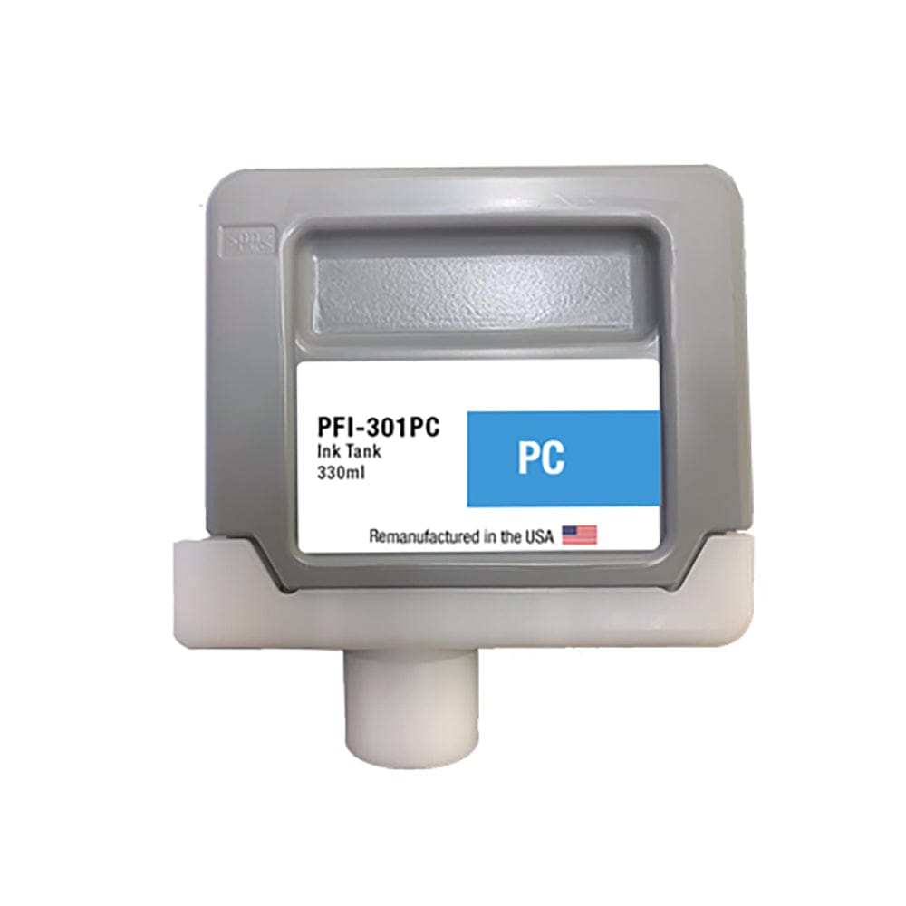 U.S. Remanufactured for Canon PFI-301PC 330ml Photo Cyan Ink Cartridge - Allprintheads