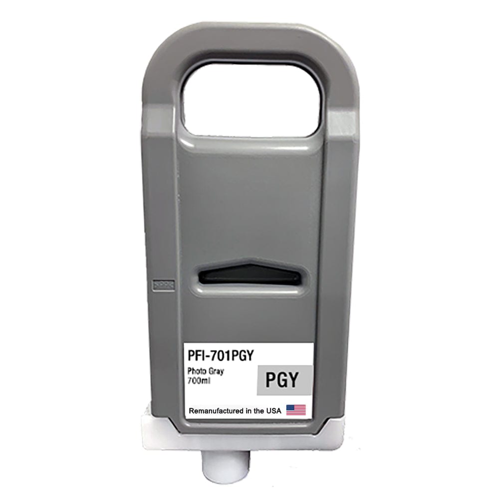 U.S. Remanufactured for Canon PFI-701PGY 700ml Photo Gray Ink Cartridge - Allprintheads