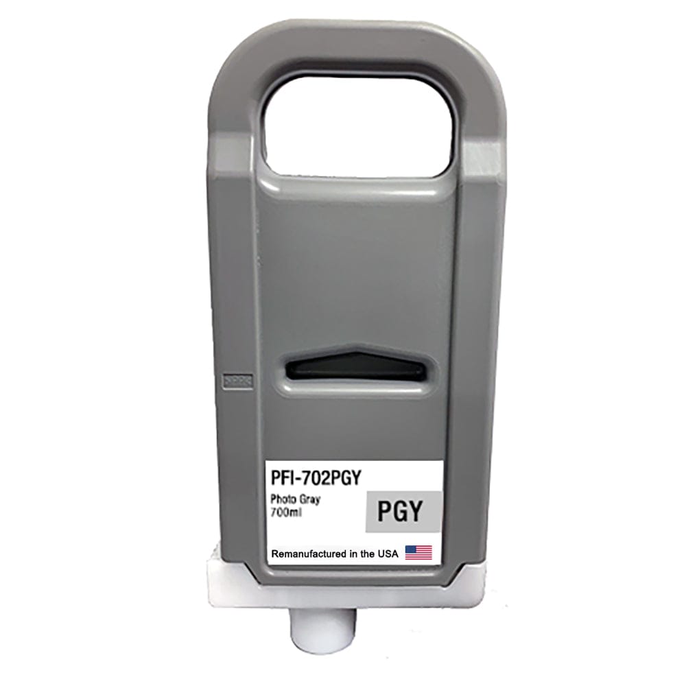 U.S. Remanufactured for Canon PFI-702PGY 700ml Photo Gray Ink Cartridge - Allprintheads