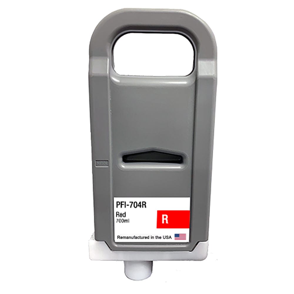 U.S. Remanufactured for Canon PPFI-704R 700ml Red Ink Cartridge - Allprintheads