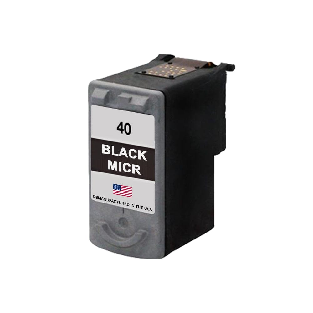 U.S. Remanufactured for Canon PG-40 Black MICR Ink Cartridge - Allprintheads