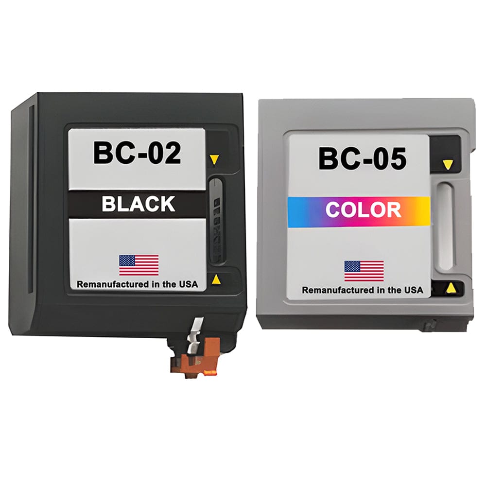 U.S. Remanufactured for Canon BC-02 Black / BC-05 Color Combo Pack - Allprintheads