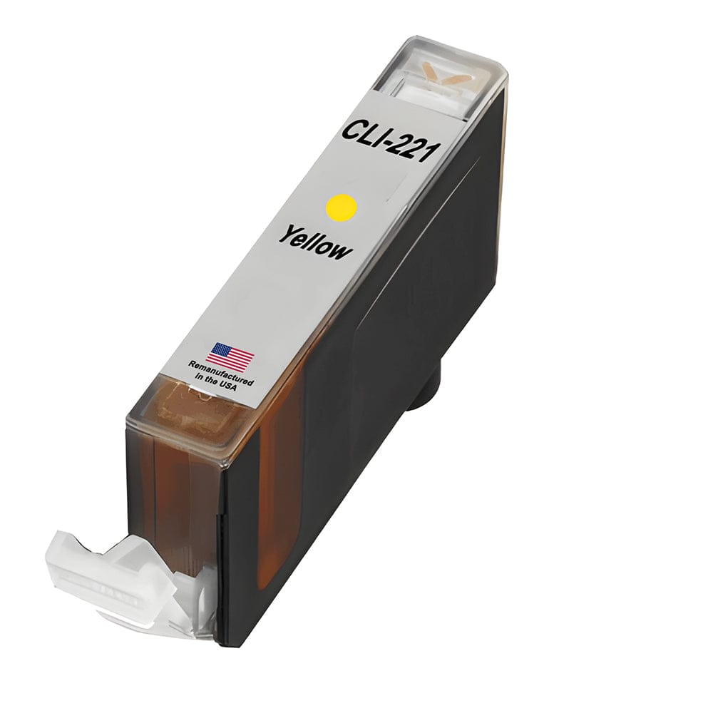 U.S. Remanufactured for Canon CLI-221 Yellow Ink Cartridge - Allprintheads
