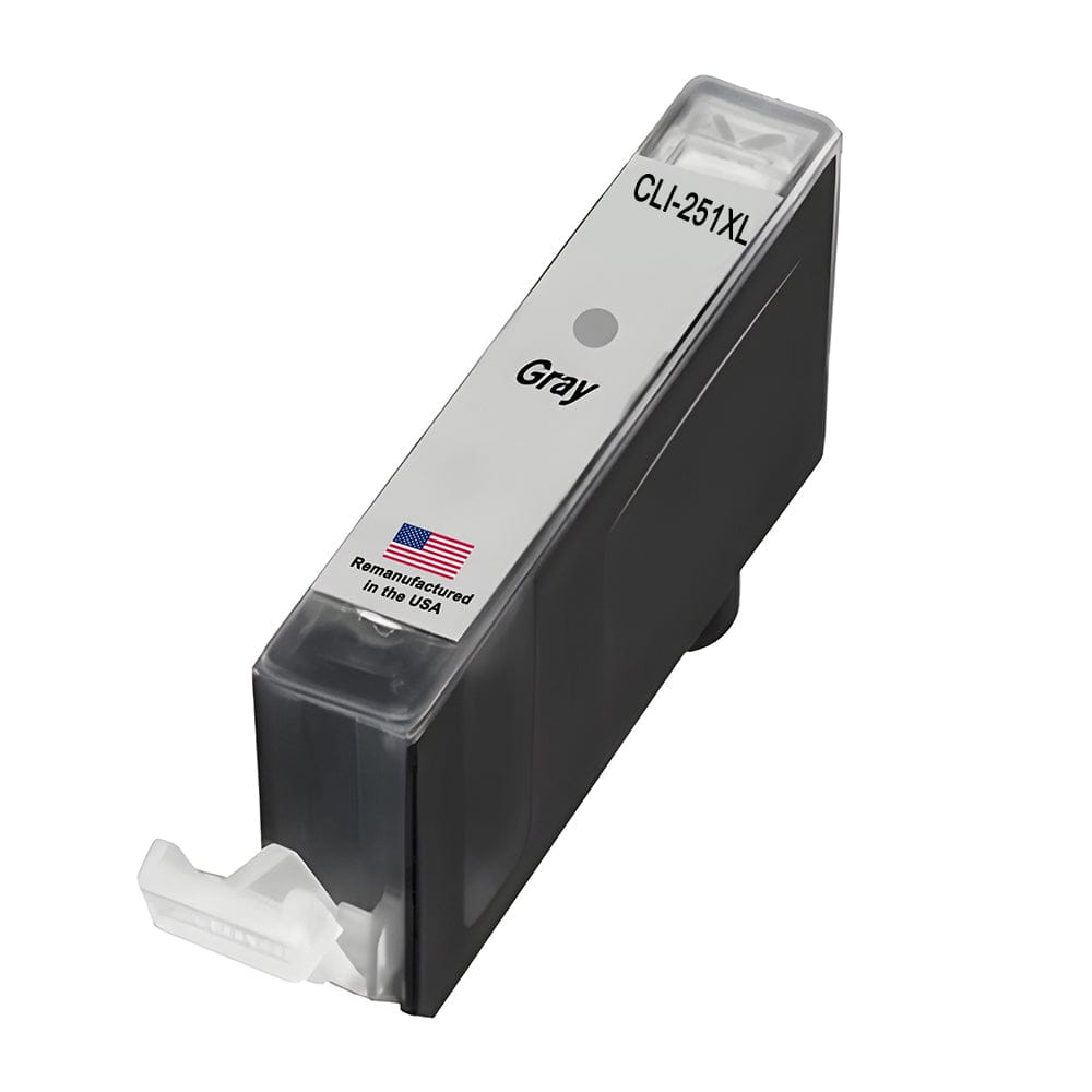 U.S. Remanufactured for Canon CLI-251XL Gray Ink Cartridge - Allprintheads