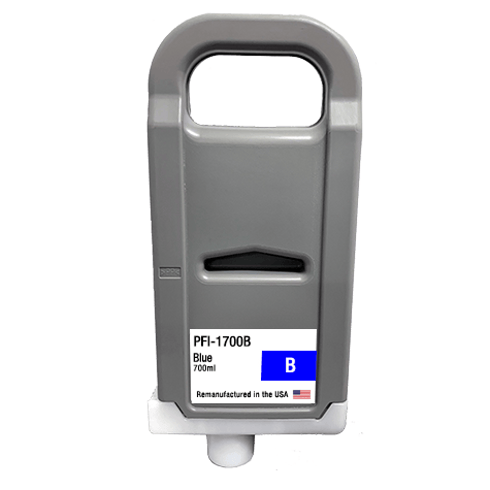 U.S. Remanufactured for Canon PFI-1700 Blue Ink Cartridges - 21232C - Allprintheads