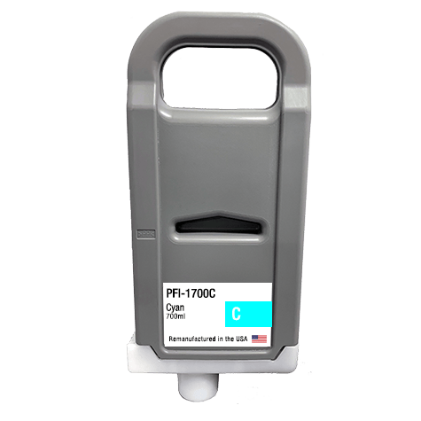 U.S. Remanufactured for Canon PFI-1700C Cyan Ink Cartridges - Allprintheads
