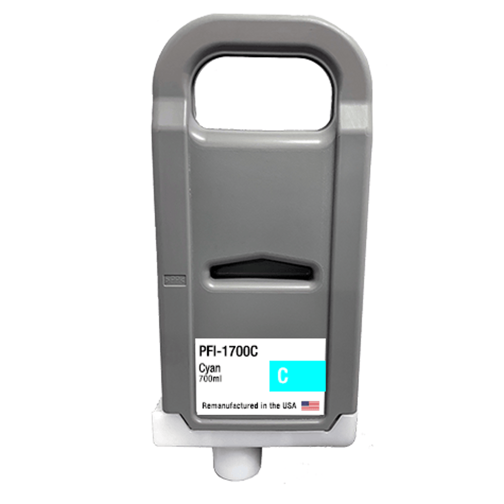 U.S. Remanufactured for Canon PFI-1700C Cyan Ink Cartridges - 21229C - Allprintheads