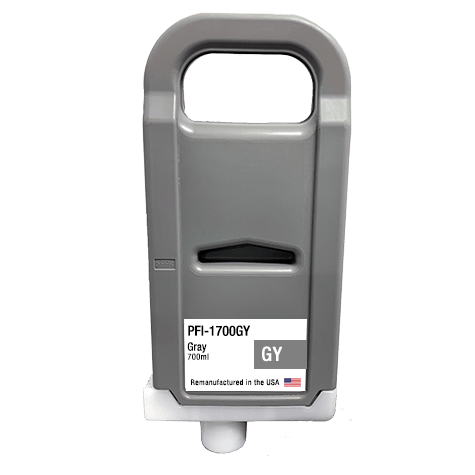 U.S. Remanufactured for Canon PFI-1700GY Gray Ink Cartridges - Allprintheads