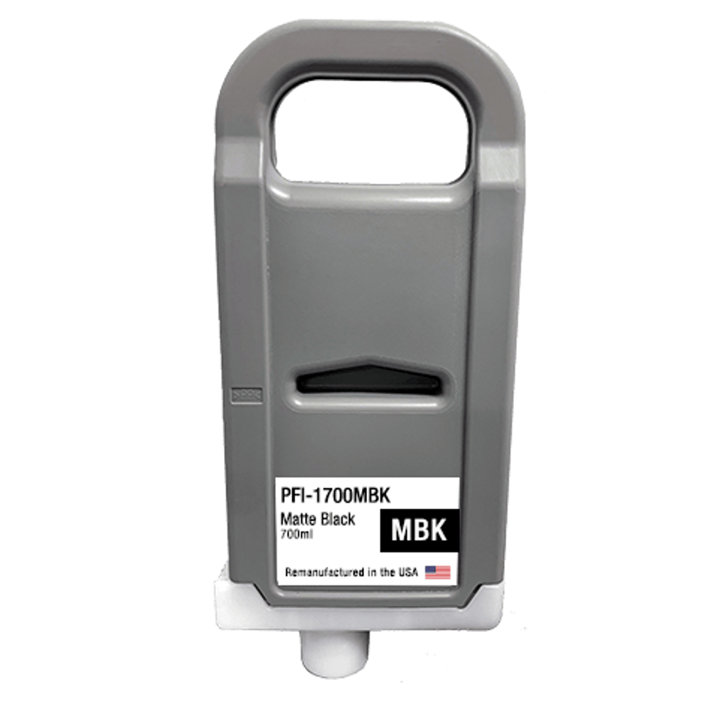 U.S. Remanufactured for Canon PFI-1700MBK Matte Black Ink Cartridges - 21227C - Allprintheads
