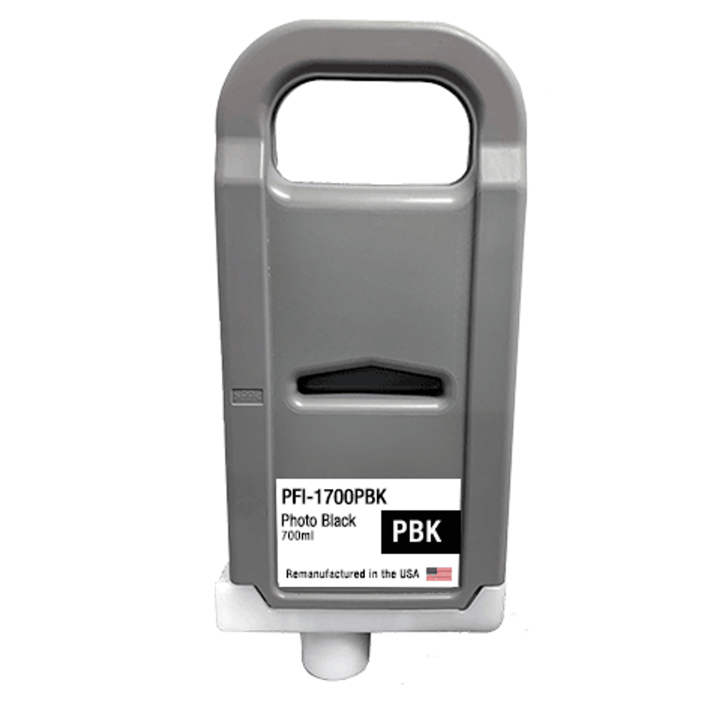 U.S. Remanufactured for Canon PFI-1700PBK Photo Black Ink Cartridges - 21228C - Allprintheads
