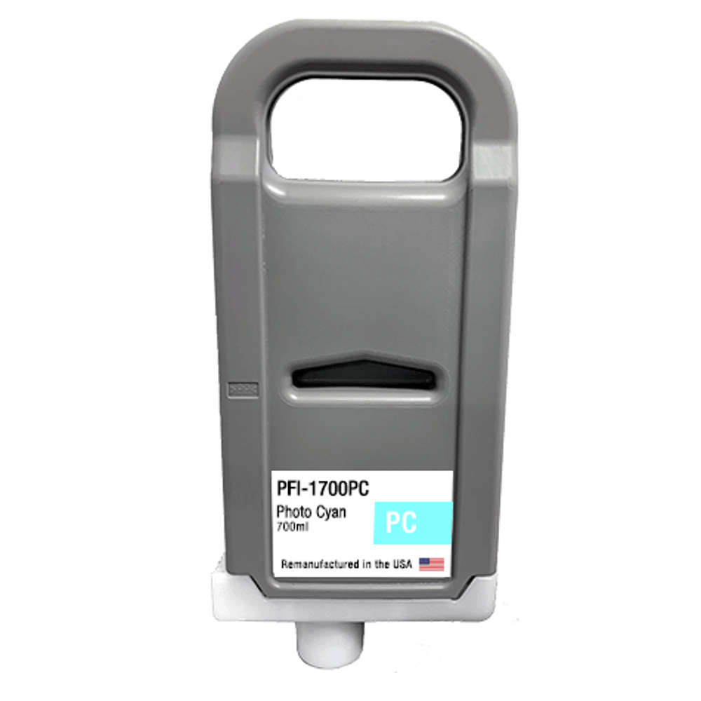 U.S. Remanufactured for Canon PFI-1700PC Photo Cyan Ink Cartridges - 21235C - Allprintheads