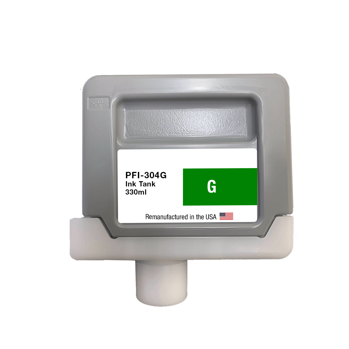U.S. Remanufactured for Canon PFI-304G 330ml Green Ink Cartridge - Allprintheads