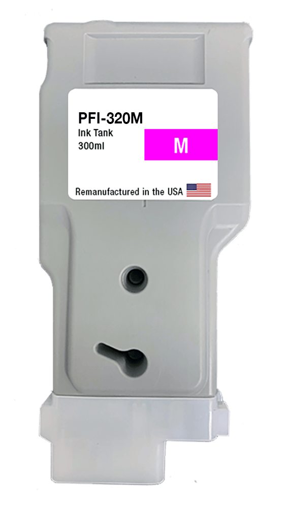 U.S. Remanufactured for Canon PFI-320M 300ml Magenta Ink Cartridge - Allprintheads