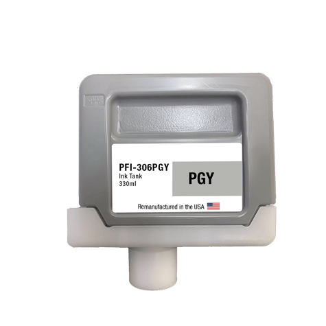 U.S. Remanufactured for Canon PFI-306PGY 330ml Photo Gray Ink Cartridge - Allprintheads