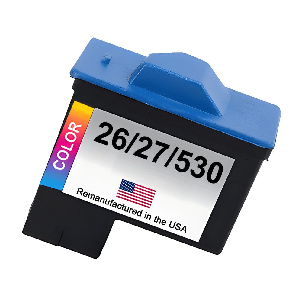 U.S. Remanufactured for Dell Series 1 T0530 and Lexmark #26  and #27 Color Universal Cartridge - Allprintheads