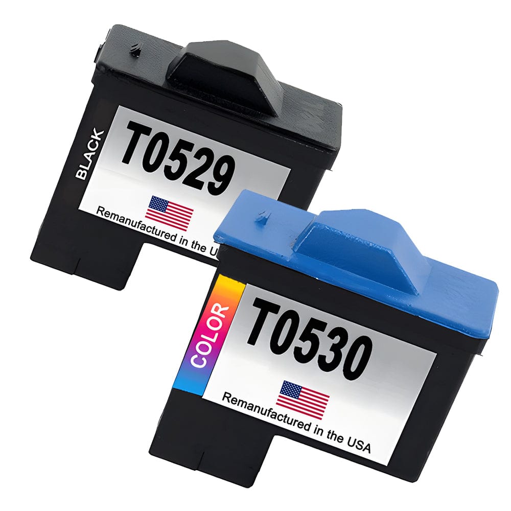 U.S. Remanufactured for Dell Series 1 T0529 Black and T0530 Color Comb