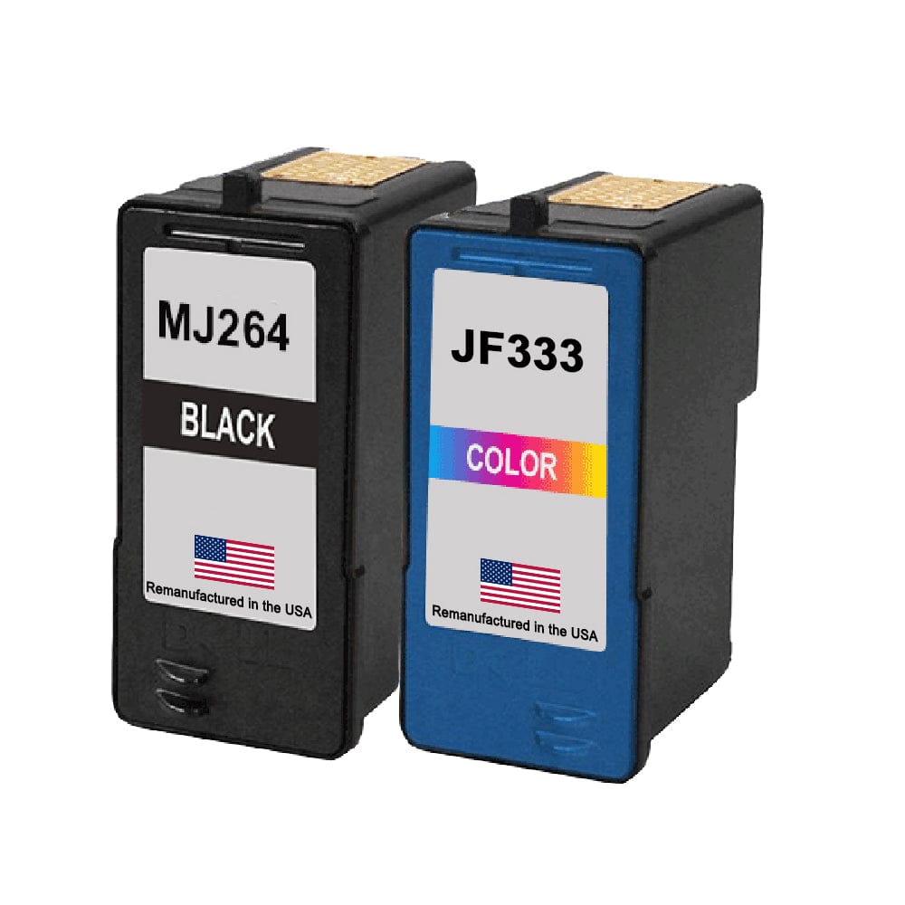 U.S. Remanufactured for Dell Series 8 MJ264 Black and Dell Series 6 JF333 Color Combo Pack - Allprintheads