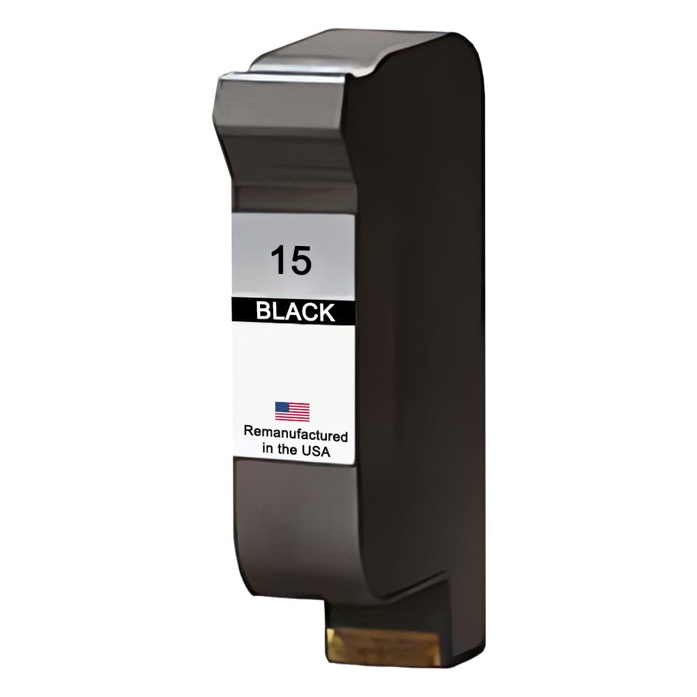 U.S. Remanufactured for HP 15 (C6615AN) Black Ink Cartridge - Allprintheads