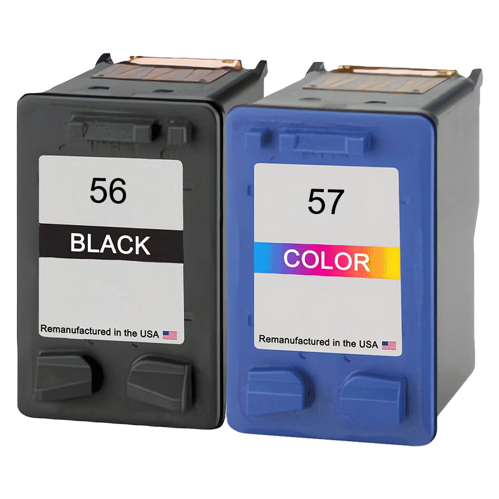 U.S. Remanufactured for HP 56 Black and HP 57 Color Combo Pack - Allprintheads