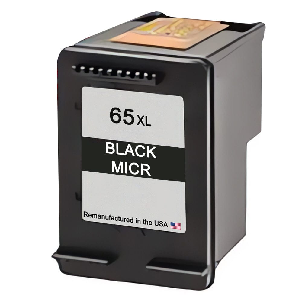 U.S. Remanufactured for HP 65XL (N9K04AN) Black MICR Ink Cartridge - Allprintheads