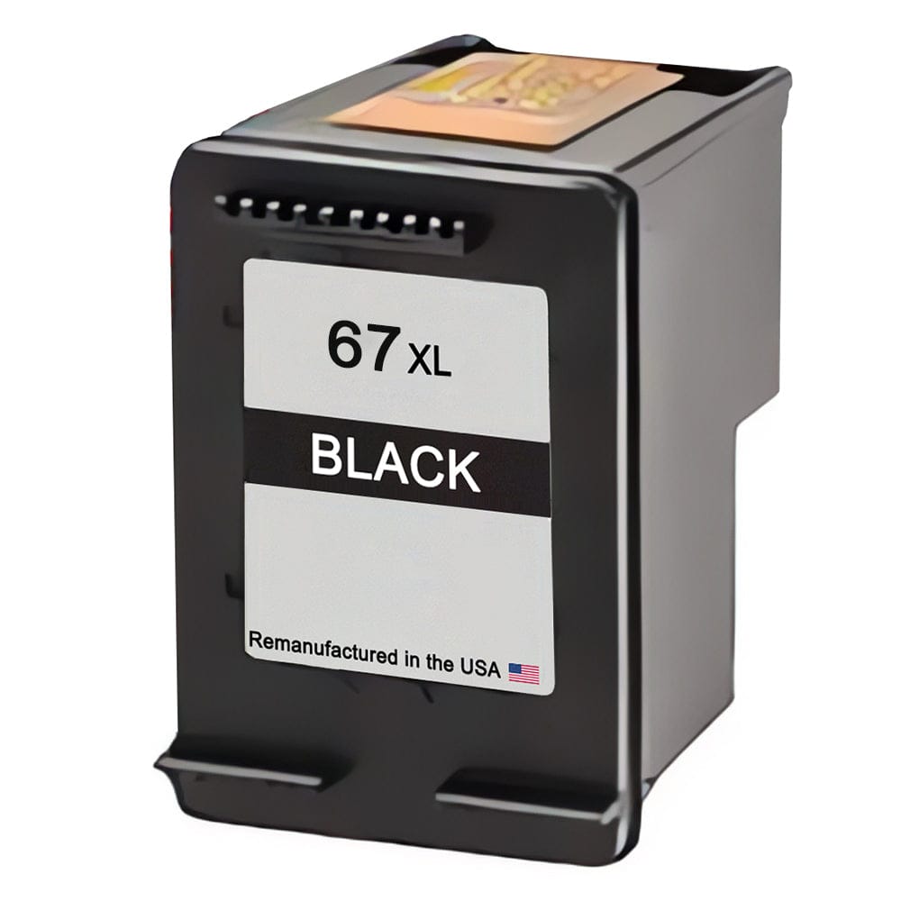 U.S. Remanufactured for HP 67XL (3YM57AN) Black High Yield Ink Cartridge - Allprintheads