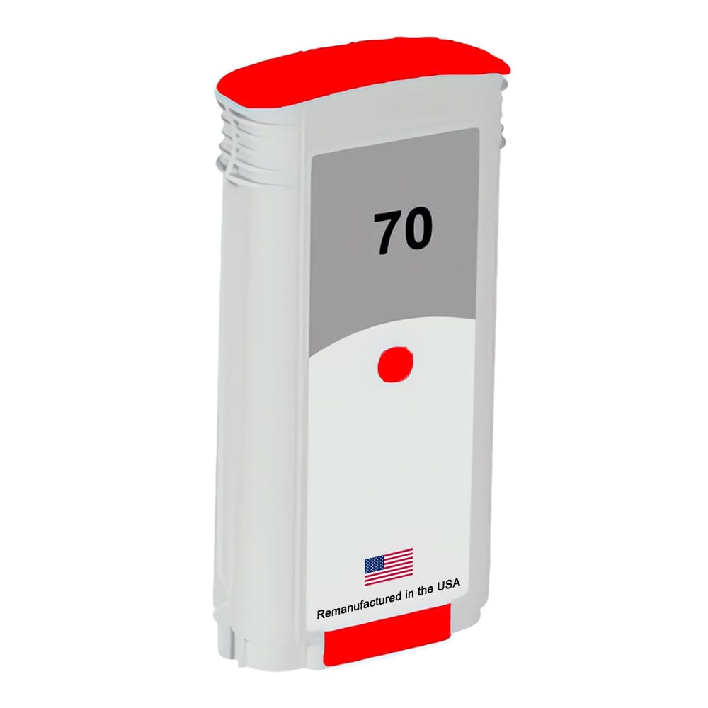 U.S. Remanufactured for HP 70 130-ml (C9456A) Red Ink Cartridge - Allprintheads
