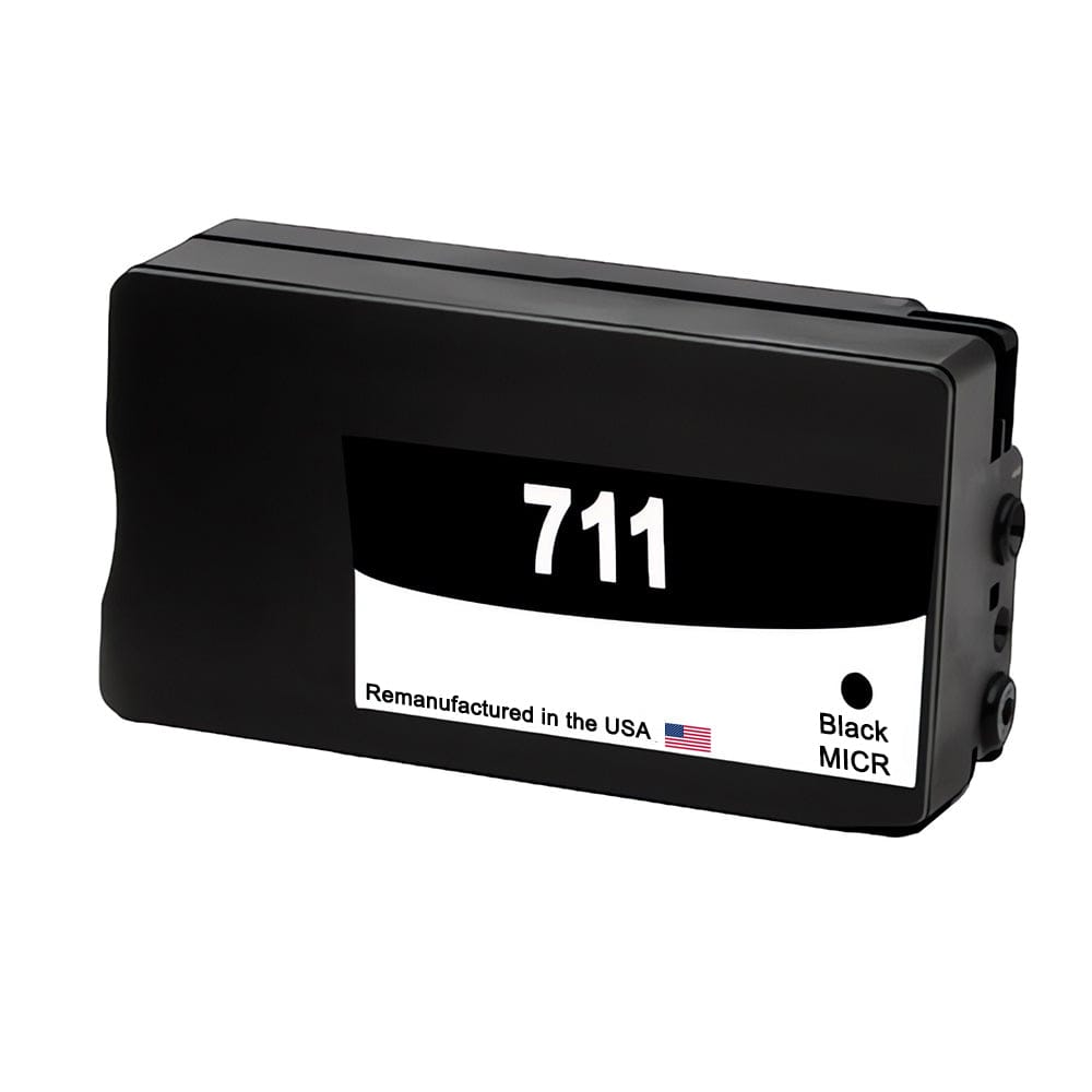 U.S. Remanufactured for HP 711XL 80-ml (CZ133A) Black MICR Ink Cartridge - Allprintheads