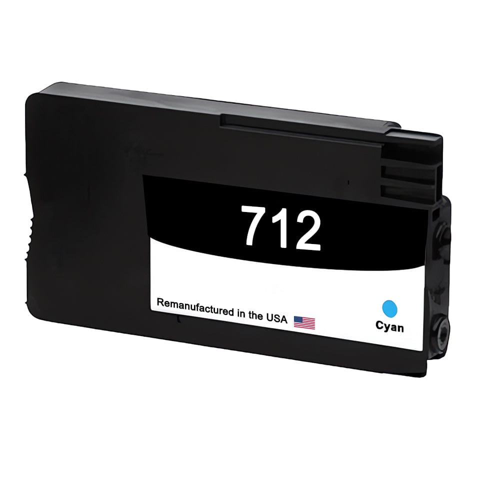 U.S. Remanufactured for HP 712 Cyan (3ED67A) 29-ml Ink Cartridge New Chip - Allprintheads
