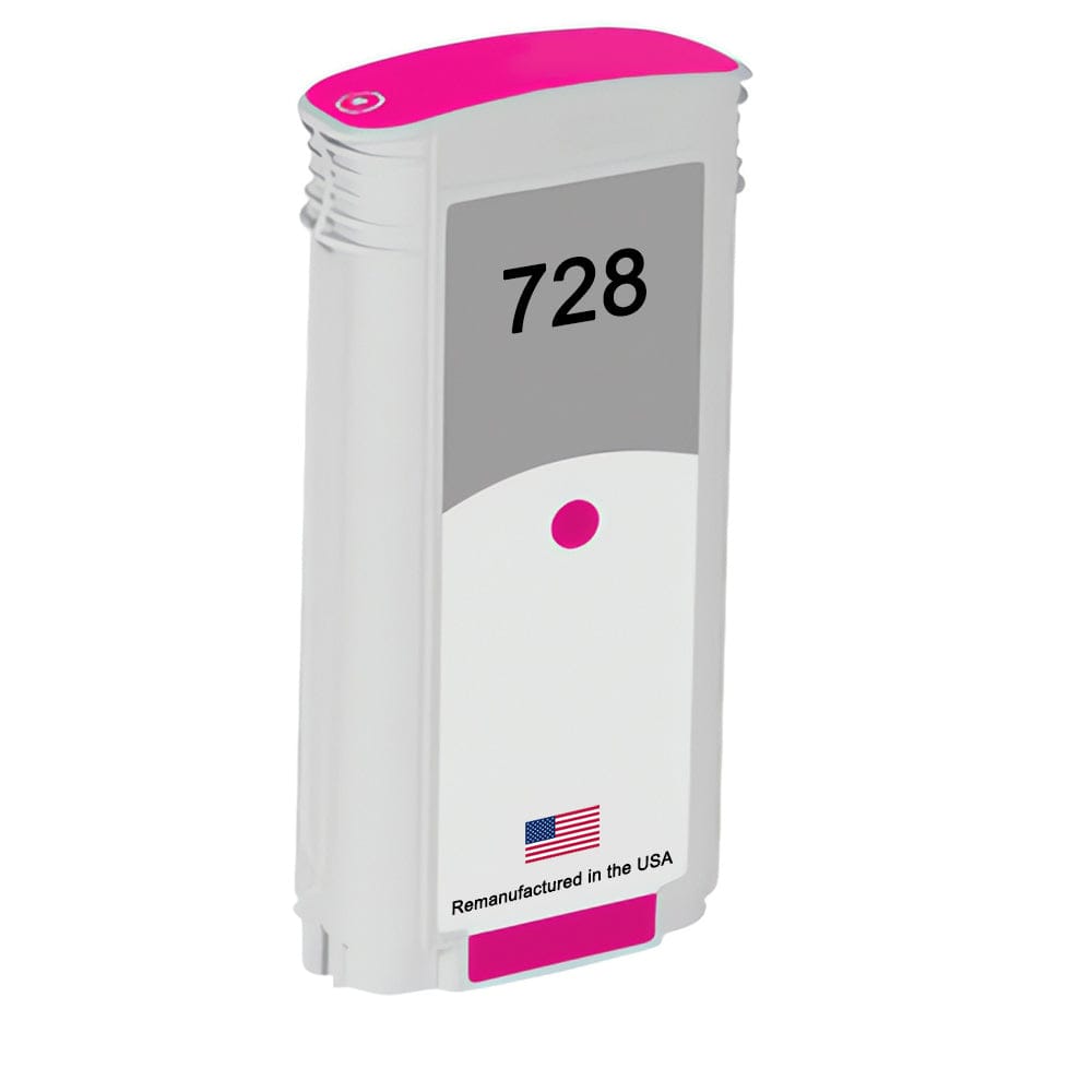 U.S. Remanufactured for HP 728 130ml (F9J66A) Magenta Ink Cartridge - Allprintheads
