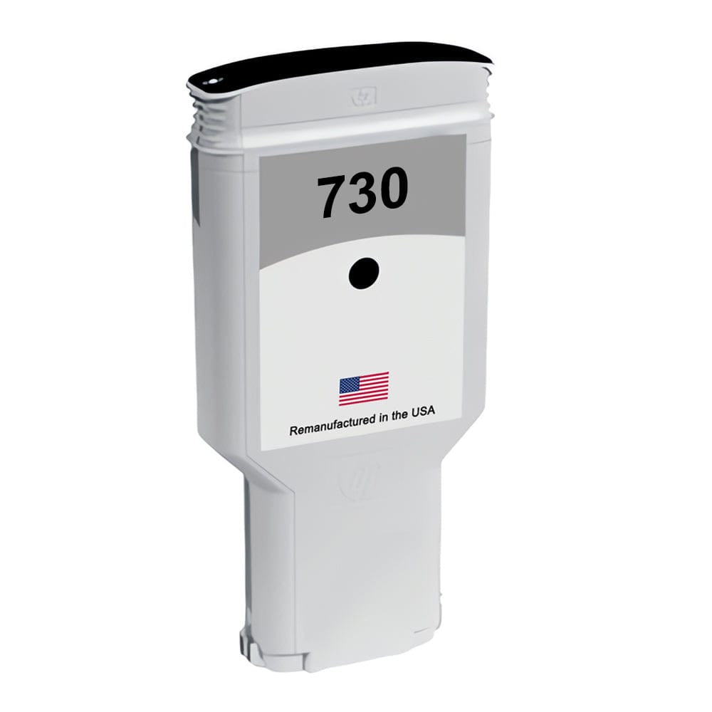 U.S. Remanufactured for HP 730 300ML (P2V71A) Matte Black Ink Cartridge