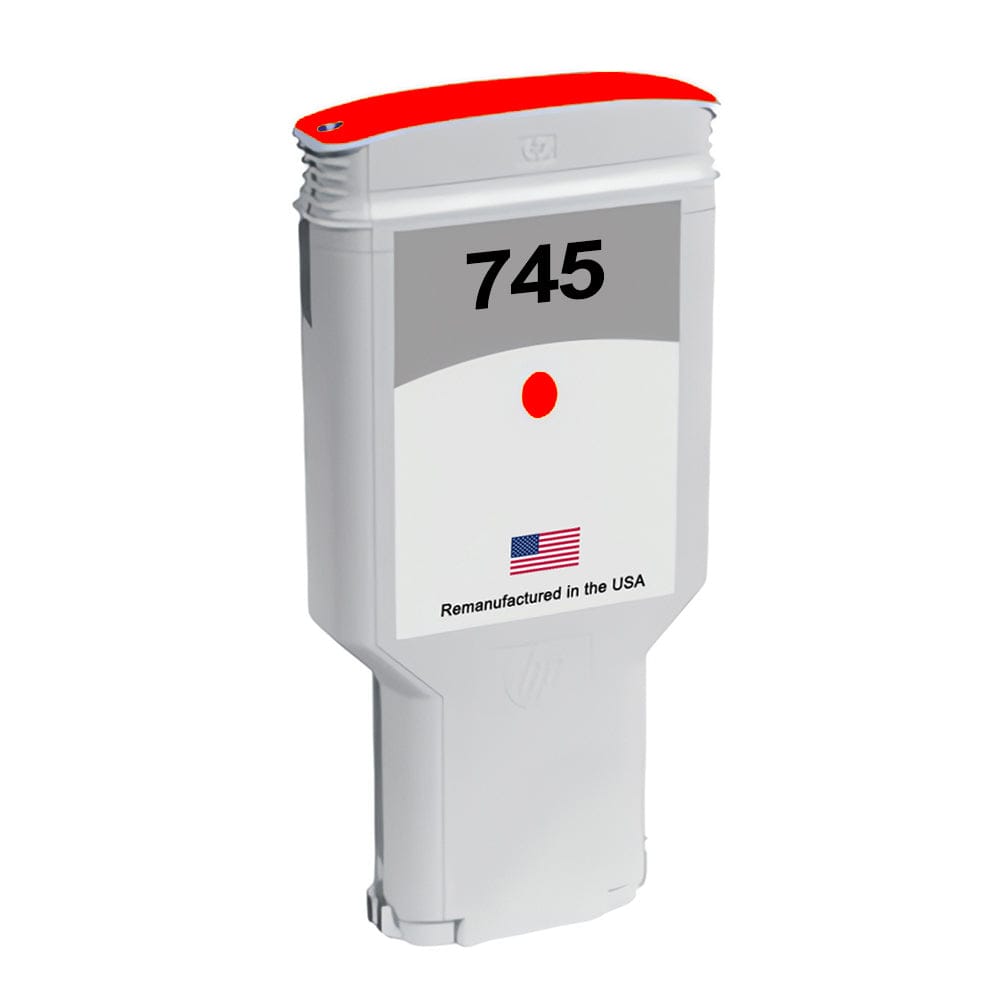 U.S. Remanufactured for HP 745 300ml (F9K06A) Chromatic Red Ink Cartridge - Allprintheads