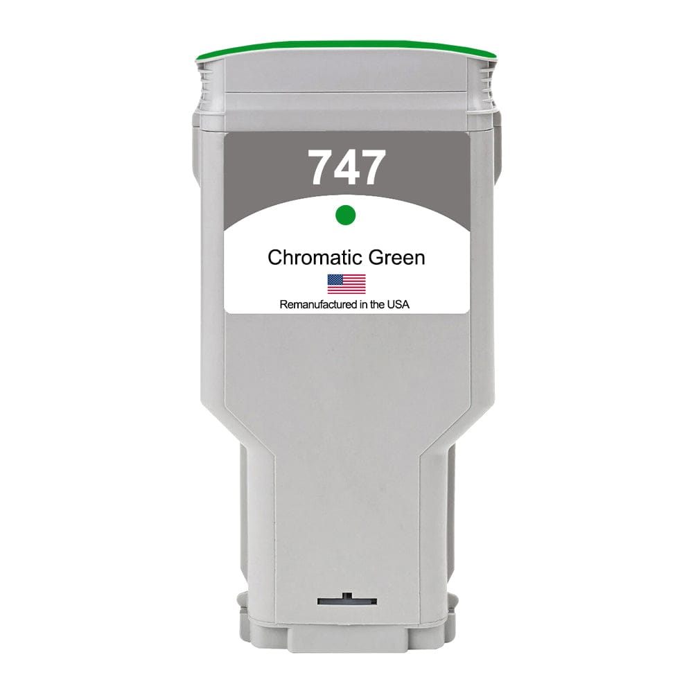U.S. Remanufactured for HP 747 300ml (P2V84A) Chromatic Green Ink Cartridge