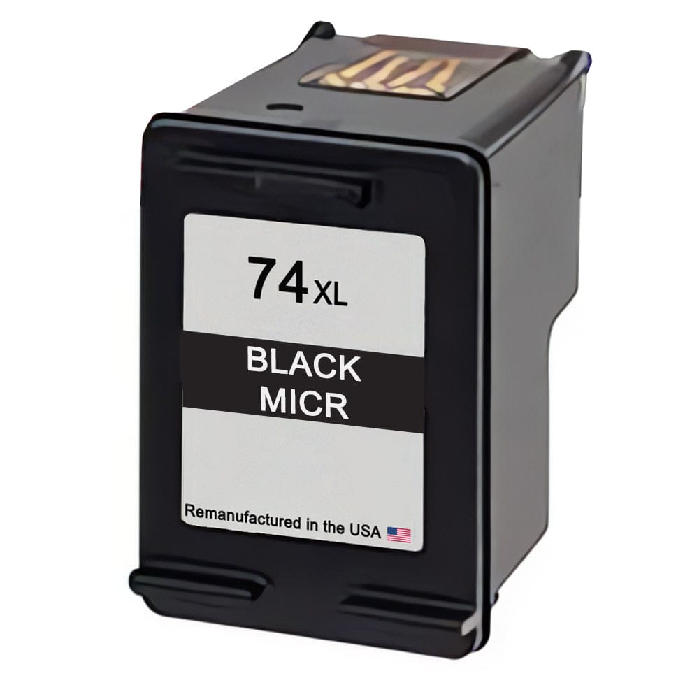 U.S. Remanufactured for HP 74XL (CB336WN) Black MICR Ink Cartridge - Allprintheads