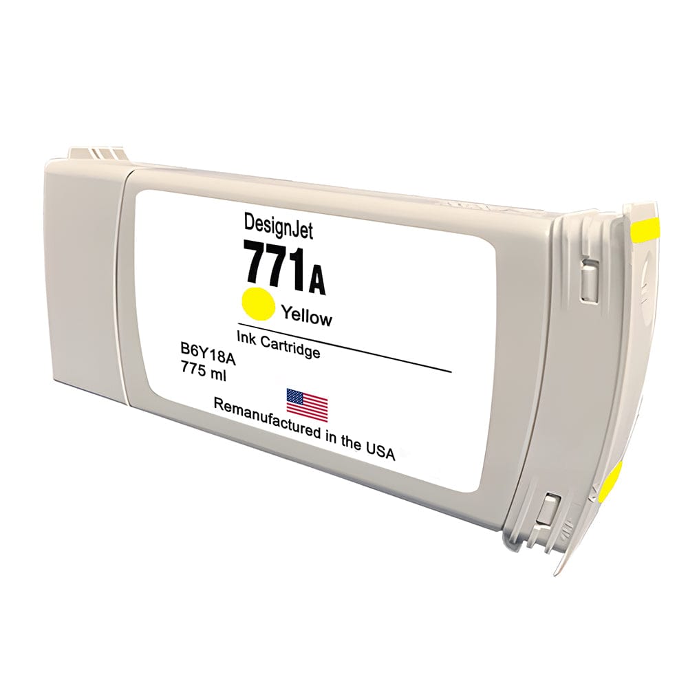 U.S. Remanufactured for HP 771 - 775ml (B6Y18A) Yellow Ink Cartridge - Allprintheads