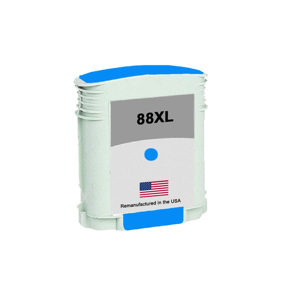 U.S. Remanufactured for HP 88xl (C9391) Cyan Ink Cartridge - Allprintheads